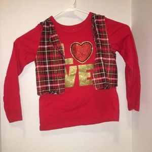 Garanimals shirt with vest. Size 5T.